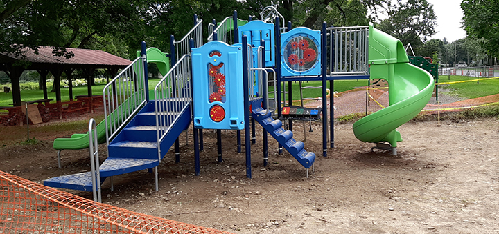 New playground at Greenway Park in Norwich
